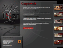 Tablet Screenshot of carpinteriaiser.es